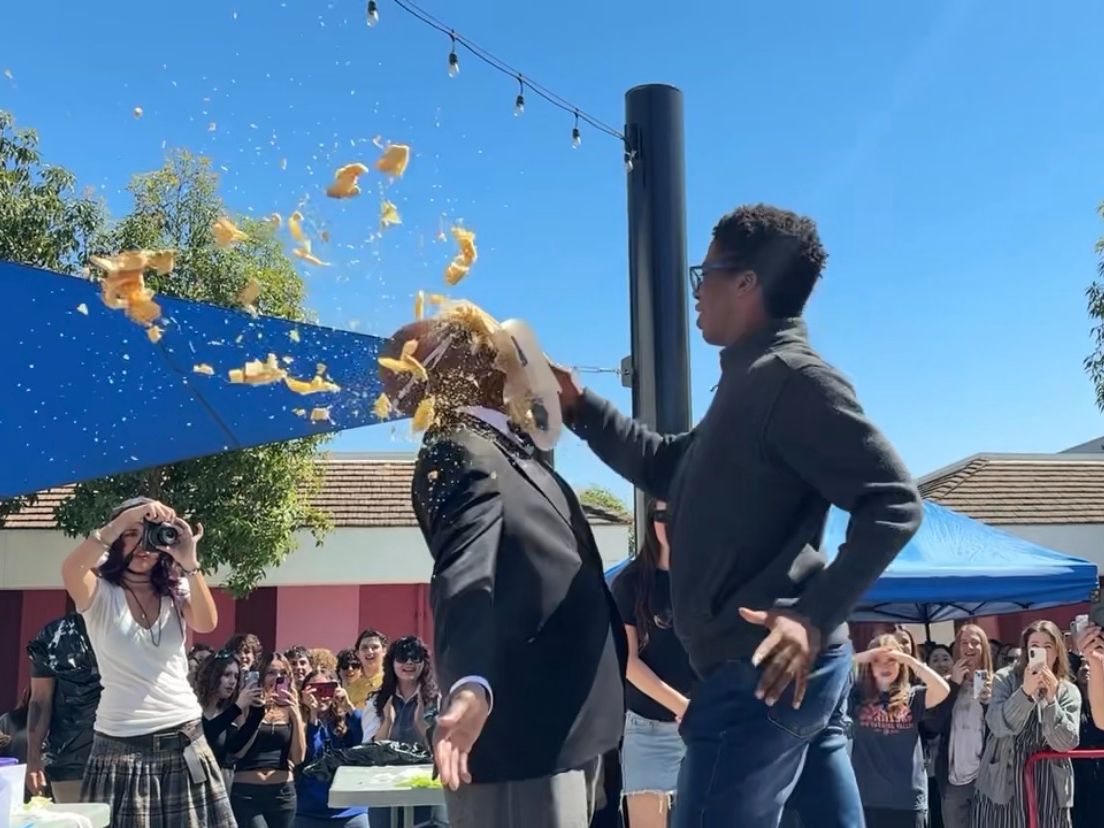 CSArts Leadership Gets Pied in the Face for a Good Cause